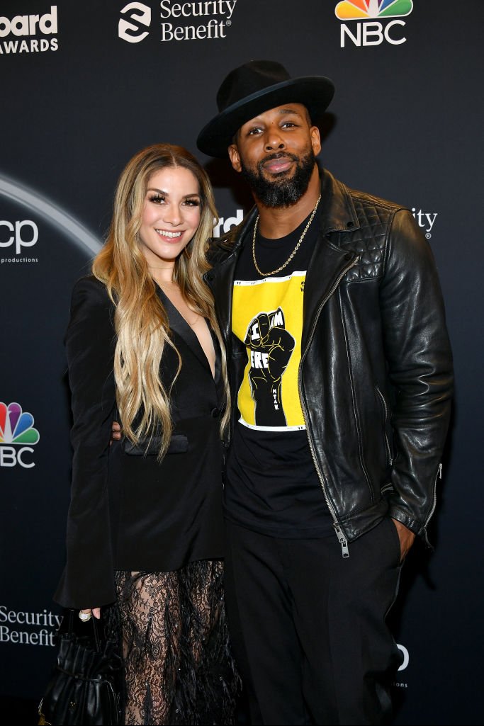 Allison Holker with her late husband Stephen "tWitch" Boss. Credit: Amy Sussman/BBMA2020 / Getty