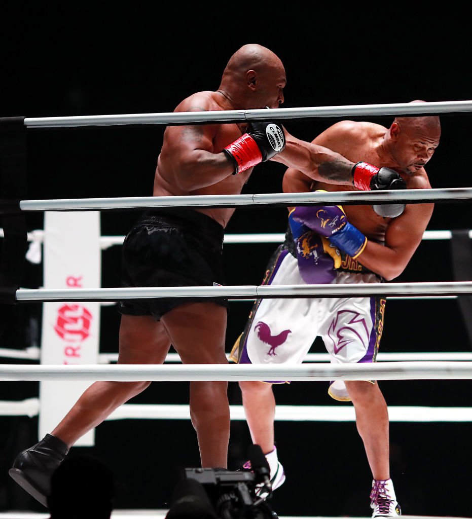 Tyson and Jones Jr. back in 2020. Credit: Joe Scarnici/Getty/Triller