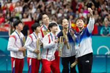 China, North and South Korean athletes at Olympics