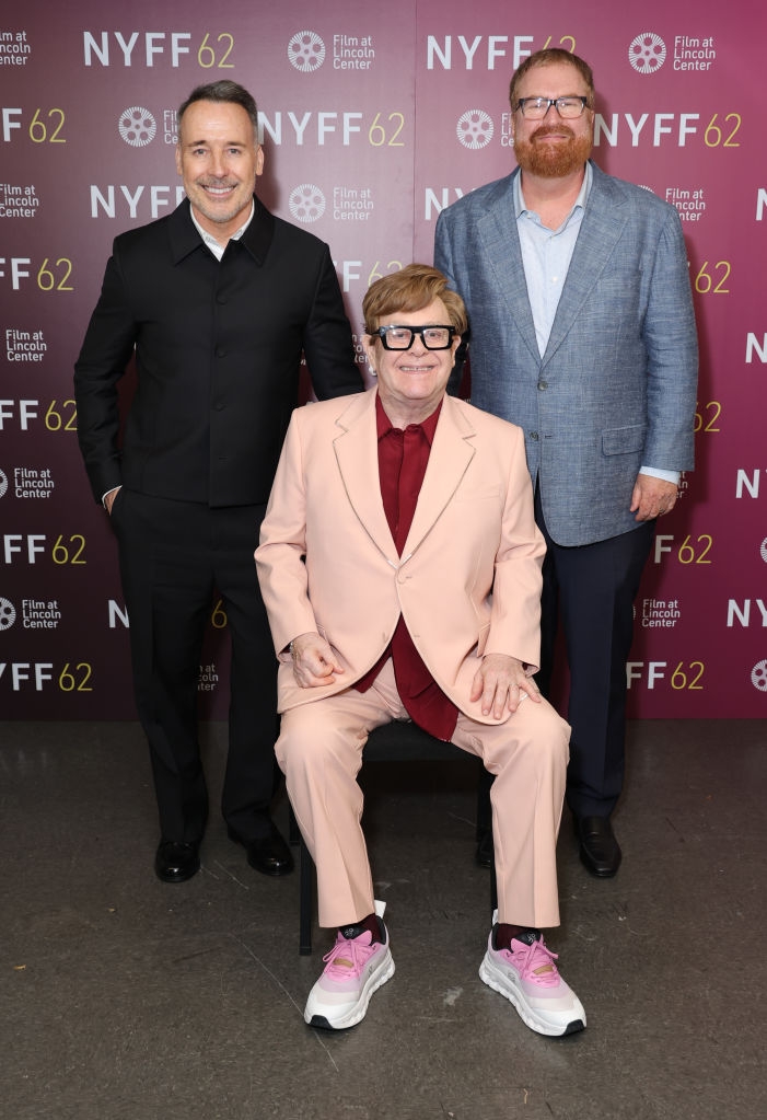 David Furnish, Elton John and R. J. Cutler