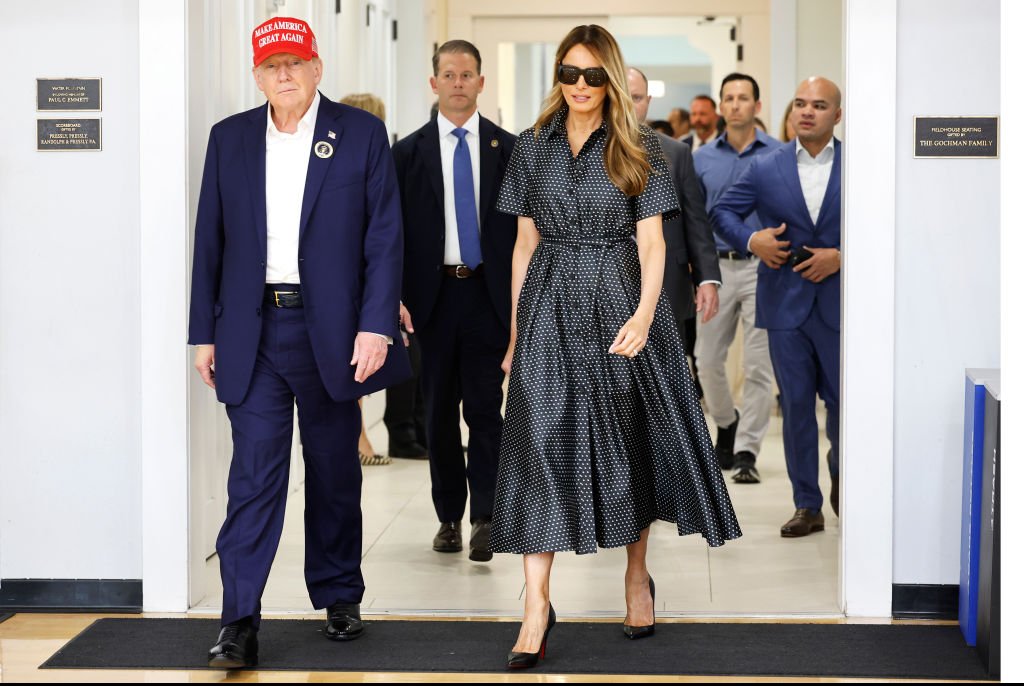 President Donald Trump and his wife Melania Trump casted their votes at a polling place in Florida. Credit: Chip Somodevilla/Getty Images