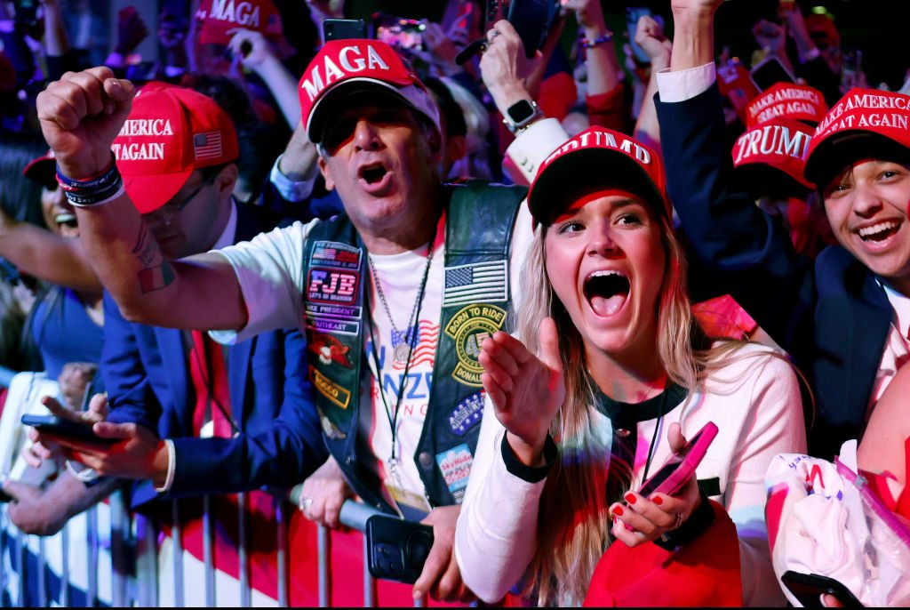 The crowd in West Palm Beach. Credit: Chip Somodevilla / Getty