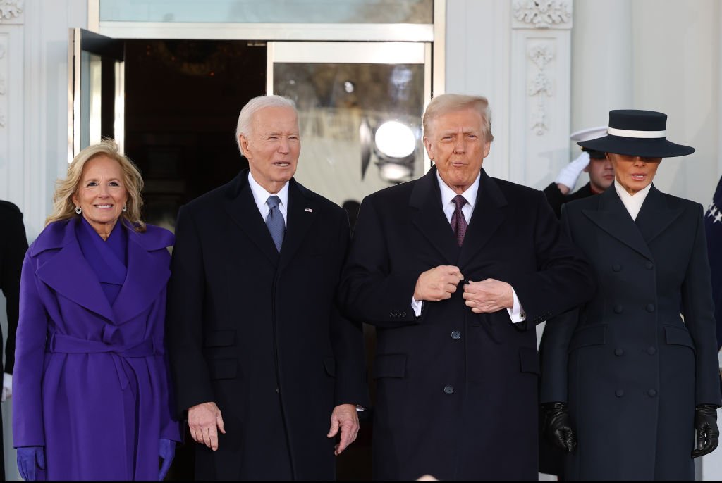  First lady Jill Biden and U.S. President Joe Biden welcomed U.S. President-elect Donald Trump and Melania Trump to the White House ahead of inauguration.Credit: Win McNamee / Getty