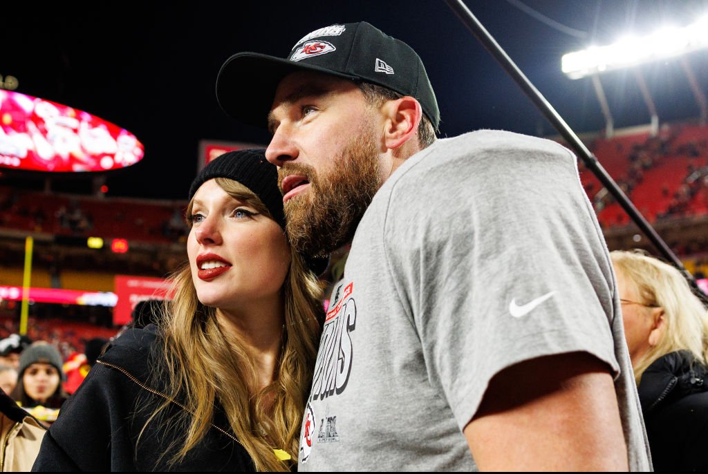 Taylor Swift is dating Travis Kelce. Credit:	Brooke Sutton / Getty