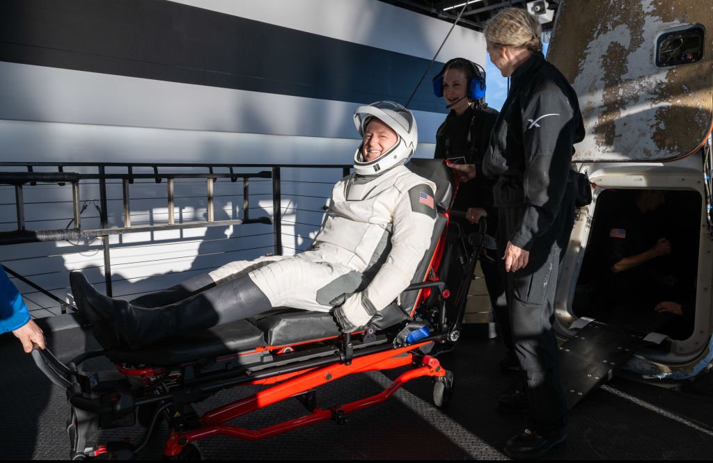 Barry "Butch" Williams returns to Earth. Credit: Keegan Barber/NASA via Getty Images