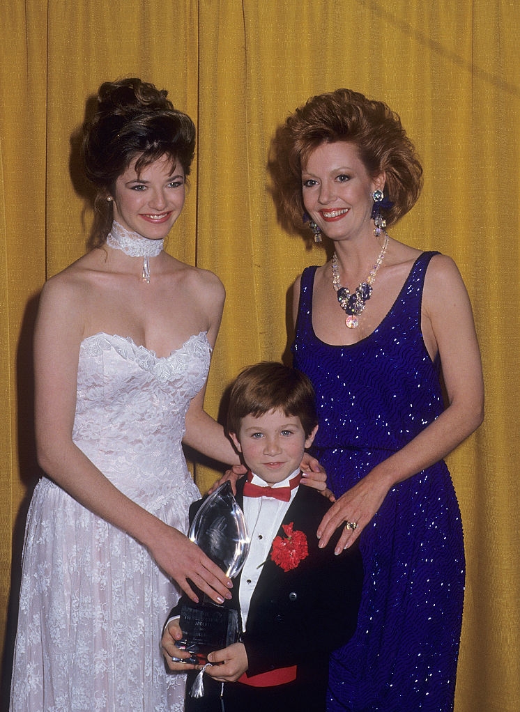 Benji Gregory with Andrea Elson, and Anne Schedeen