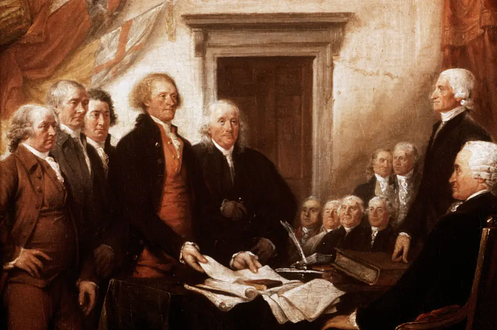 The Declaration of Independence was signed on July 4, 1776. Credit: Bettmann / Getty