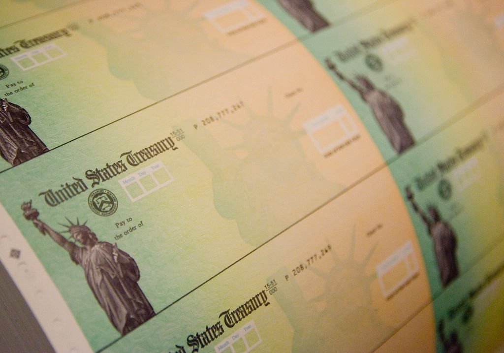 In 2020, the government issued stimulus checks to assist Americans affected. Credit: Jeff Fusco / Getty