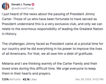 Trump statement