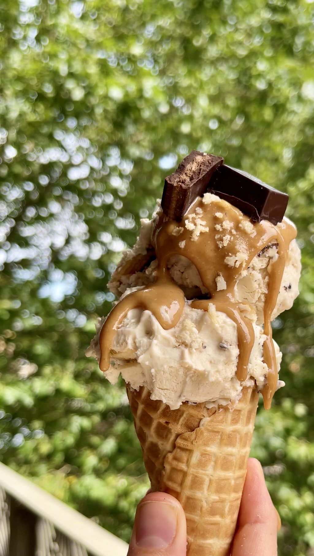 No Churn Kinder Bueno Ice Cream