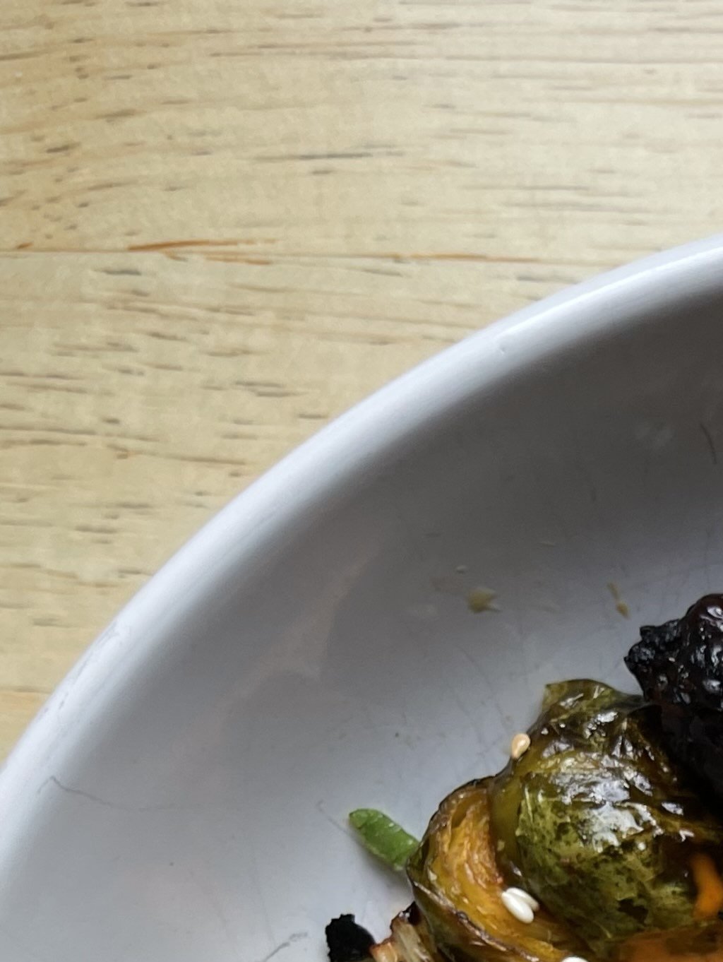 Kimchi Roasted Sprouts with Gochujang Mayo