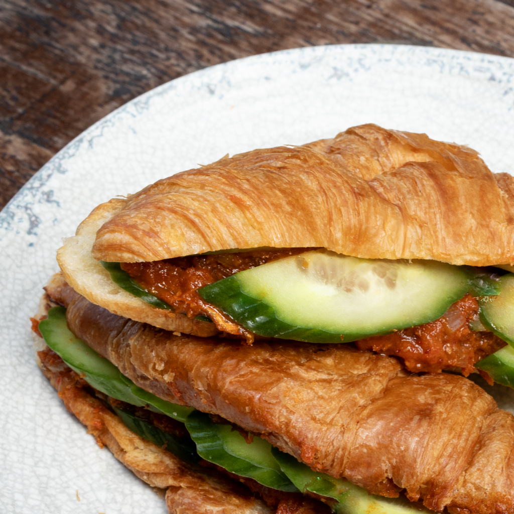 Roti King's Spicy Sambal & Cucumber Croissants