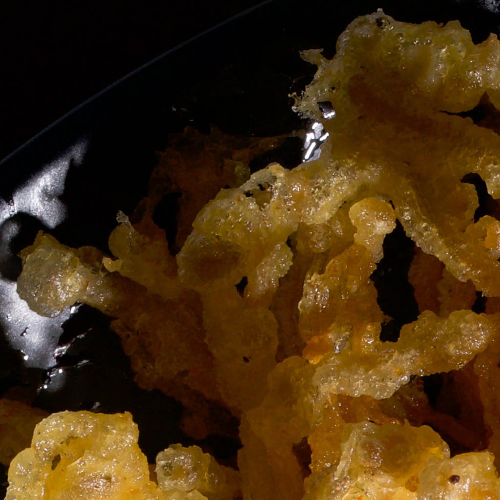 Fried Enoki Mushrooms