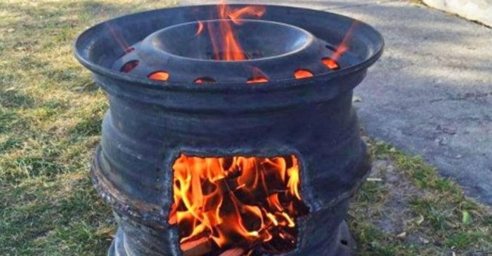 People Are Transforming Old Tire Rims Into The Perfect DIY Fire Pit & BBQ