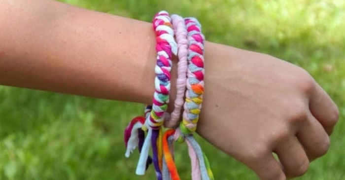 Upcycle Your Old T-Shirts Into Funky Bracelets With This Simple Craft