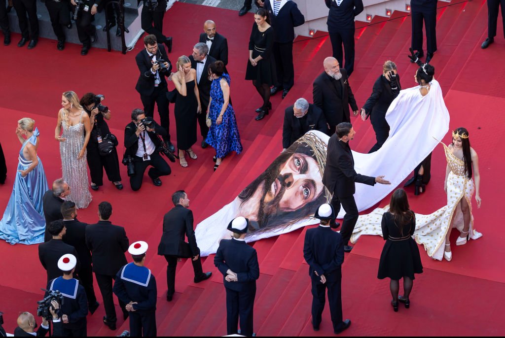Massiel Taveras was filmed appearing to push away a security guard on the red carpet at Cannes Film Festival, just days after Kelly Rowland scolded the same usher. Credit: Stephane Cardinale - Corbis / Getty