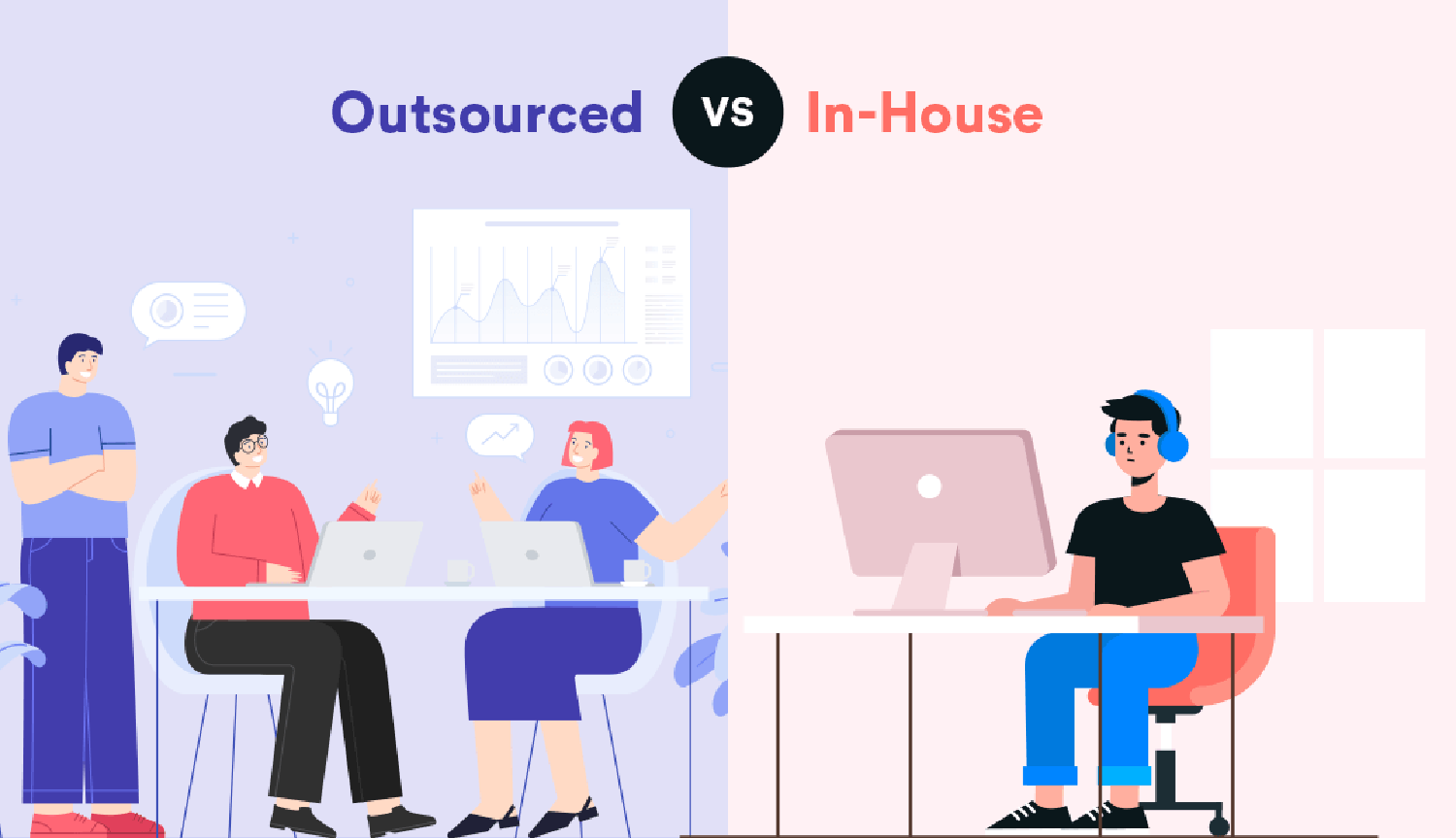 IT outsourcing vs In-house IT: Which is better?