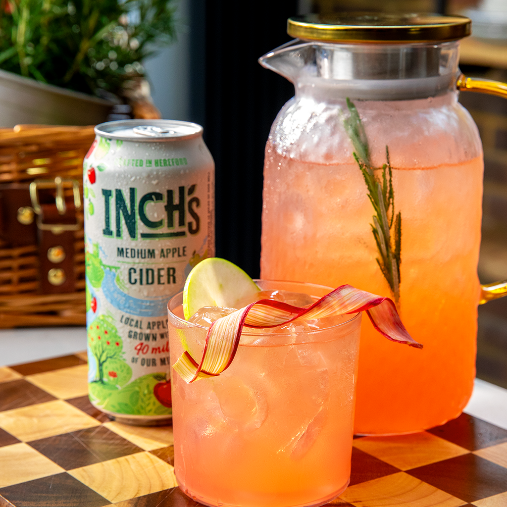 Inch's Rhubarb Gin Fizz